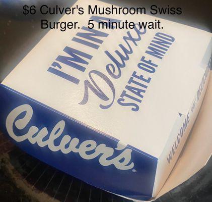 Went through Culver's on way home as felt cheated and still hungry.  Drumroll....