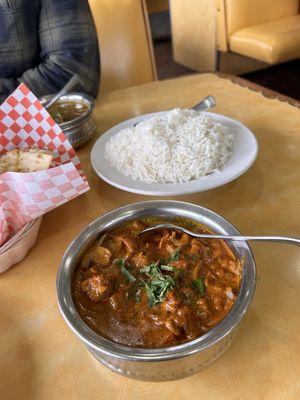 Mushroom chicken curry (?)