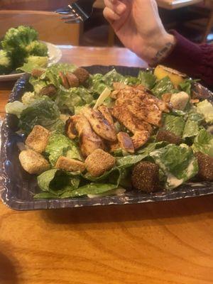 Chicken Cesar salad-huge portion