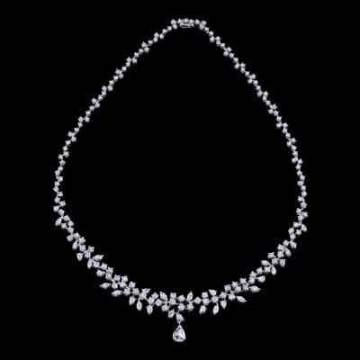 One of our custom designed diamond necklaces