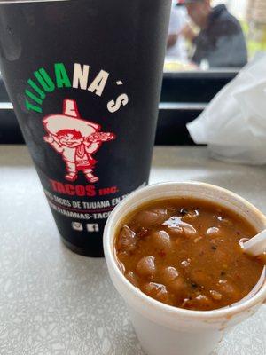 Don't forget to get the beans. Add some salsa and enjoy.