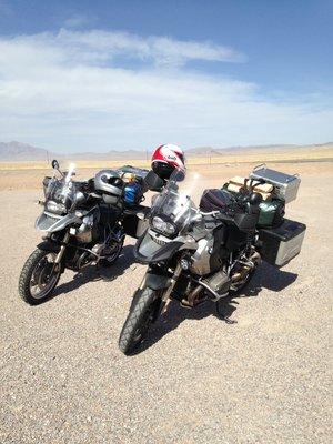 GS riding in Nevada