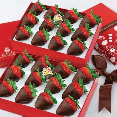 Chocolate Dipped Strawberry Box. 2 sizes starting at $29