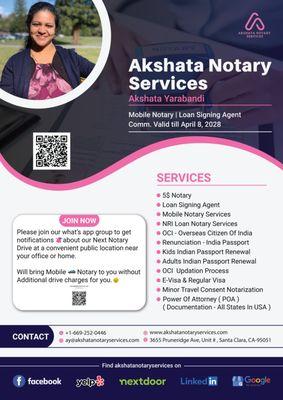 Akshata Notary Services - Banner