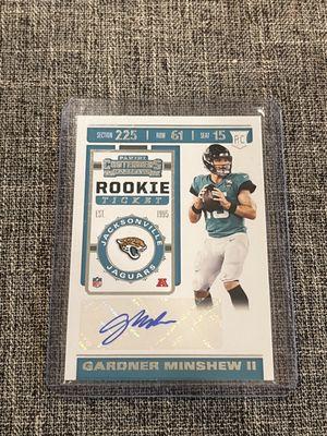 2019 Contenders Gardner Minshew RC Auto