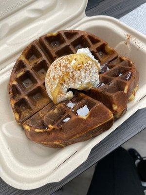 Banana waffle