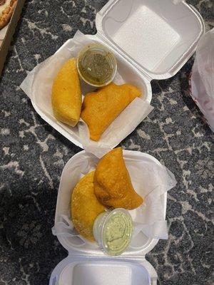 Beef and chicken empanadas