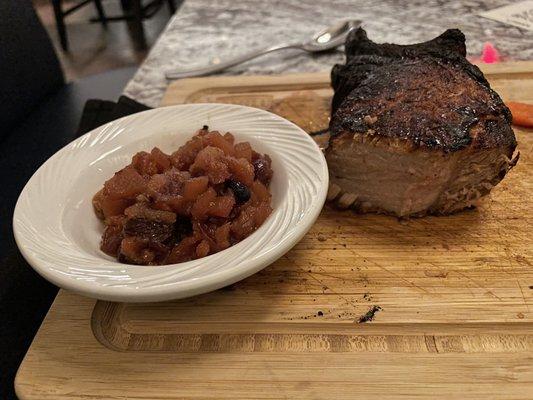 Fruit Compote and Double Bone Pork Chop*