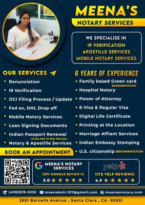 24/7 Meena's Notary & Apostille Services