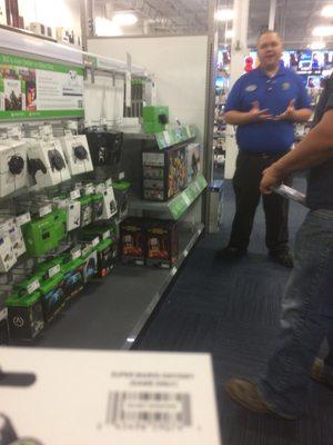 Photo of the helpful rep at Best Buy