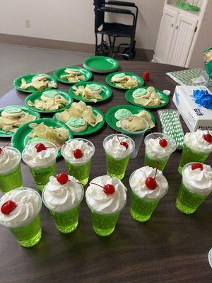 St Patrick's Day Snacks.