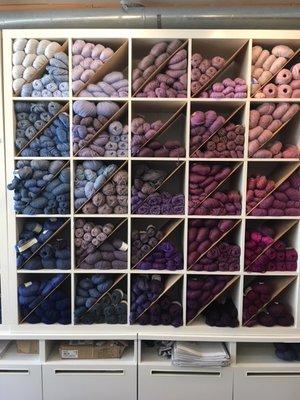 Color Wall of Yarn