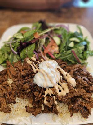 10.18.23 Beef Shawarma Plate $17.99