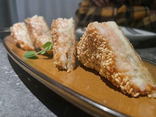 Sesame prawn toast (our favorite)