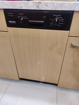 Our Miele 18-inch undercounter dishwasher.