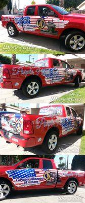 Custom Partial Car Wrap Military