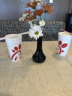 Romantic dinner at Chick-fil-A