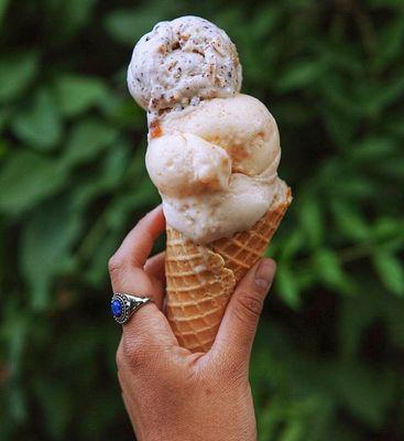 Craft Ice Cream Flavors and homemade waffle cones at The Culinary Room in Lockhart