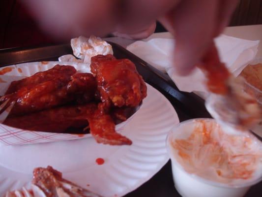 Now that's how you eat chicken. Their Buffalo Wings