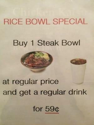 Current special !