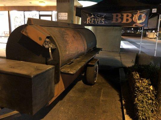 A serious barbecue pit!