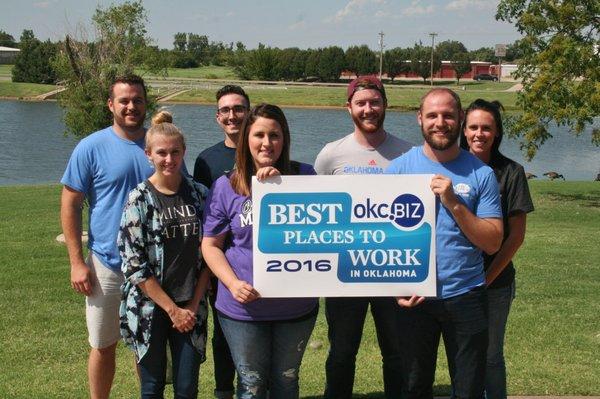 Voted Best Places to Work in Oklahoma for seven years!