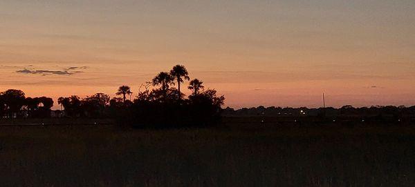 Gorgeous sunset viewed from the restaurants deck