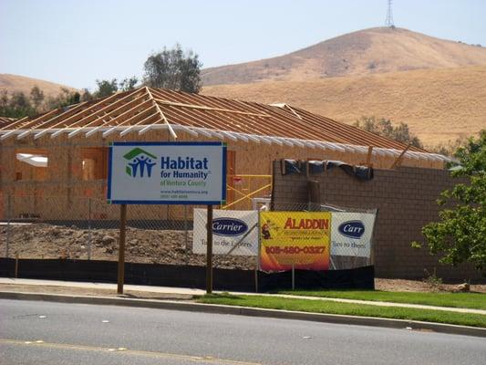 Working with Habitat for Humanity Aladdin has provided 8 air conditioning & heating systems at no cost to familys in Ventura Co