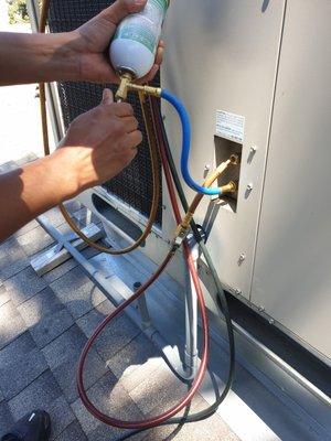 AC freon leak repair