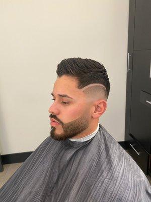 Skin fade and beard trim