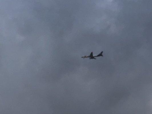 Planes fly low as they prepare to land at the Ft. Lauderdale airport.