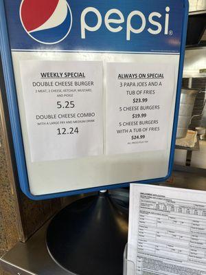 Special Menu