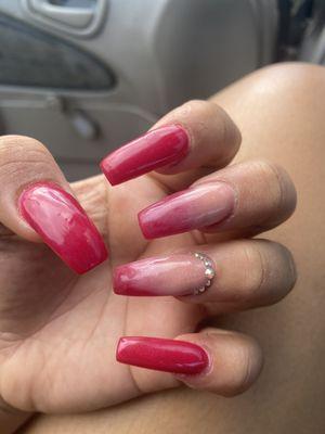 Shitty nails.