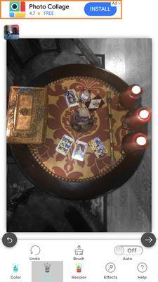 Several different types of tarot cards reading