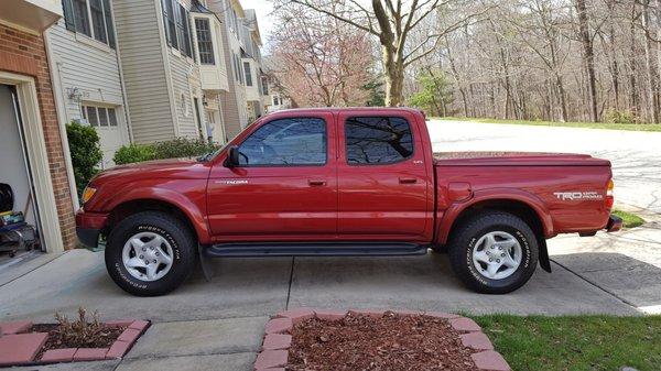 2002 Toyota Tacoma DCAB - Tinting, Rims, head and tail lights, tires, and wash.  5 Stars