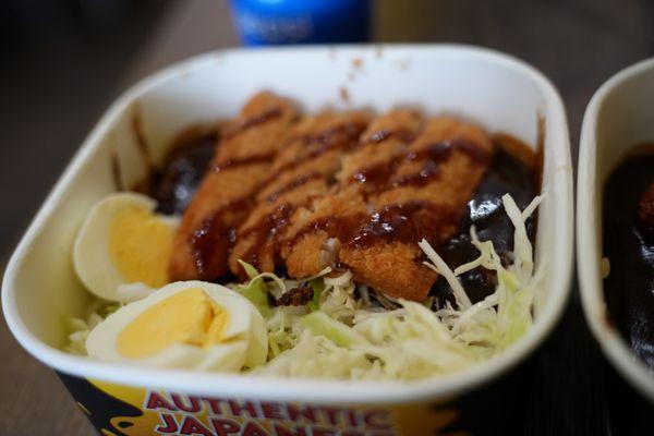 tonkatsu w/rice and added egg