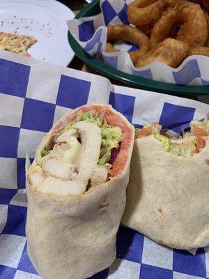 Grilled chicken wrap