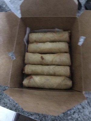 Spring rolls.