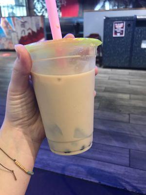 taro pudding milk tea