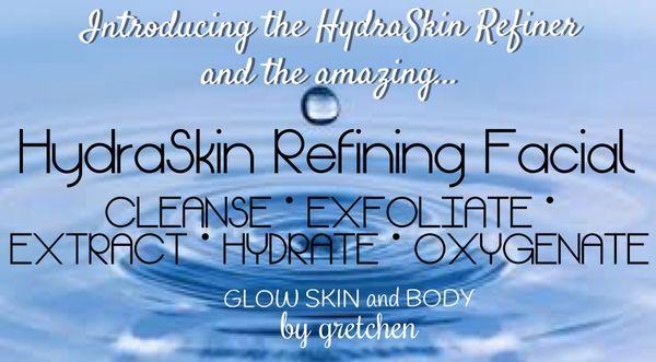 The HydraSkin Refiner delivers a 5-Step treatment to reveal healthy glowing skin!