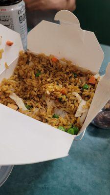 Chicken fried rice, large size (quart).