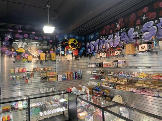 Store mural and merchandise