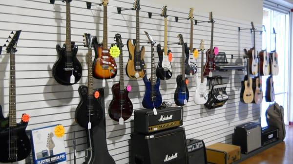 Check out the great selection of guitars and musical instruments.