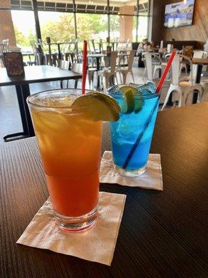 Tequila Sunrise & Blue Julio