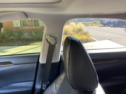 New front tint versus existing rear