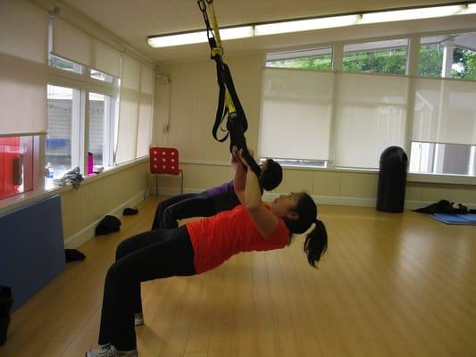 Cyndi's TRX class, WOW!