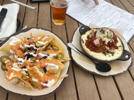 Nacho Appetizers and Meatball Appetizer