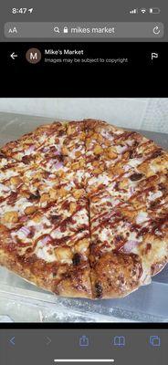 BBQ chicken pizza something different but taste amazing