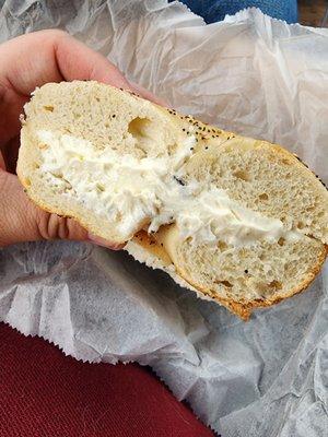 Everything Bagel with Cream Cheese