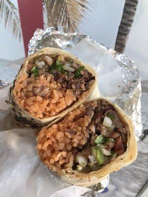 Carne asada burrito